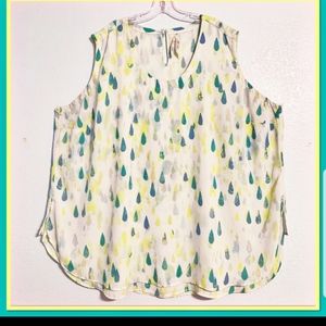 Melissa McCarthy Seven7 Raindrop Layered Tank Top